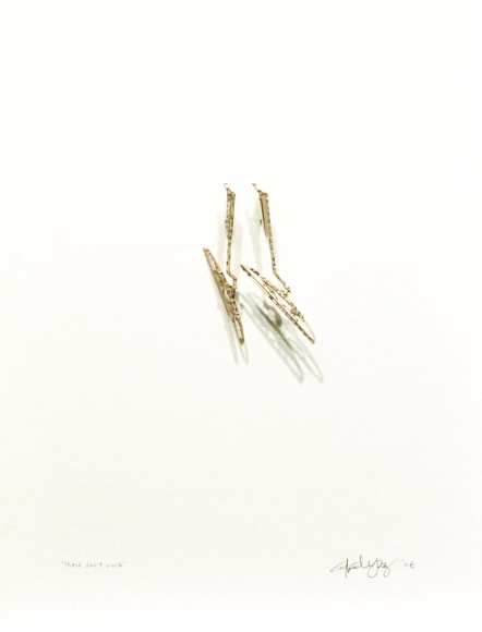 Cybèle Young, These Don't Work, 2007, newsprint, 13 1/2 x 10 1/2 inches