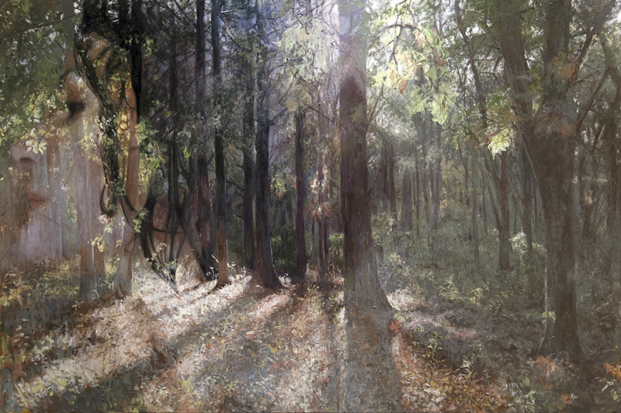 alyssa monks, Synthesis, 2015, oil on linen, 56 x 84 inches