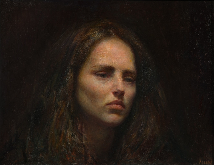 steven assael, Julie (SOLD), 2013, oil on board, 18 x 24 inches