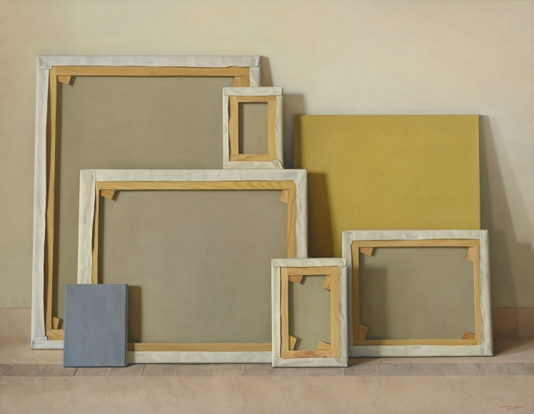 Claudio Bravo, Bastidores / Stretchers, 2008, oil on canvas, 44 7/8 x 57 5/8 inches