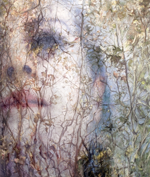alyssa monks, Deference, 2015, oil on linen, 66 x 56 inches