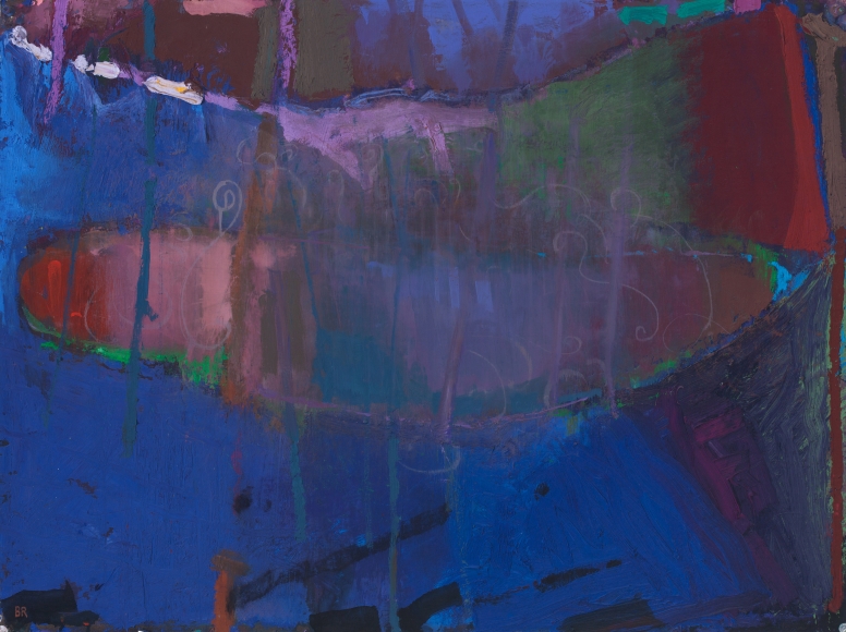 Brian Rutenberg, Under the Pines 8, 2020, oil on paper, 22 1/2 x 30 inches