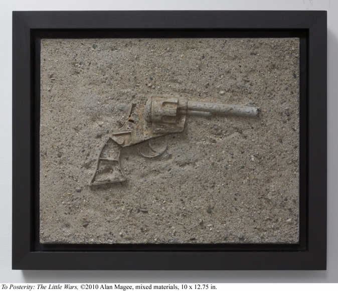 Alan Magee, To Posterity: The Little Wars, 2010, mixed media, 10 x 12.75 inches