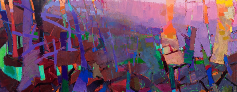 brian rutenberg, Green River, 2013-14, oil on linen, 63 x 160 inches