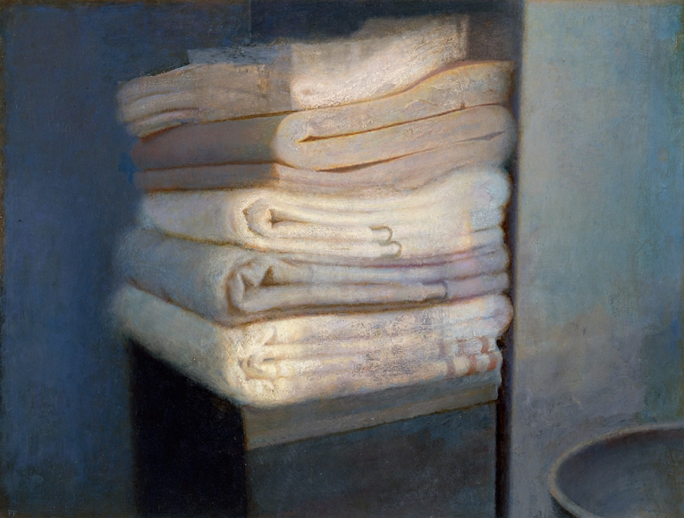 paul fenniak, Strata, 2015, oil on plywood panel, 24 x 32 inches