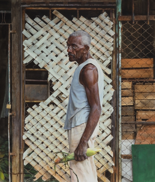 Rance Jones, Cuban Ballad, 2018, watercolor on paper, 21 x 18 inches