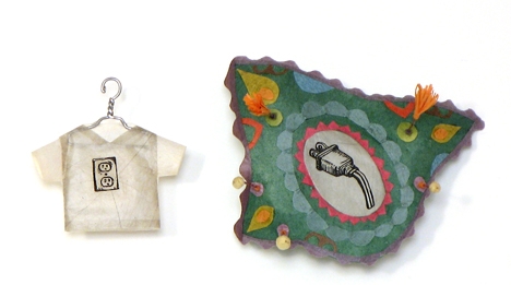 Cybèle Young, It'll Come to Me, 2008, Japanese paper construction with copperplate etching, 14 1/2 x 14 3/4 x 2 1/4 inches