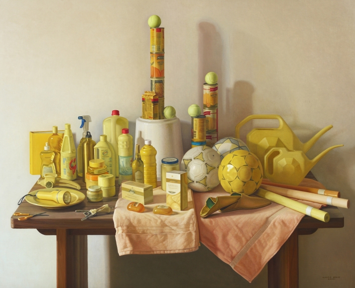 Claudio Bravo, Marjana amarillo / Yellow Marjana, 2008, oil on canvas, 51 1/8 x 63 3/4 inches