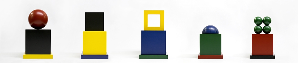Untitled, 1990 lacquer on aluminium in five parts 