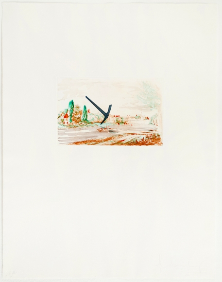 Pick-Axe Superimposed on a Drawing of Site by E.L. Grimm, 1982 