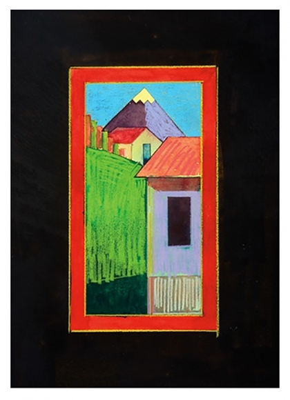 Town with Tall Mountain, 1974 