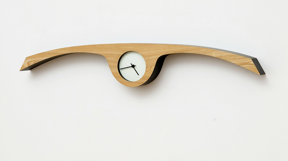 Klock, 1989 formica and enamel on wood, with clock mechanism