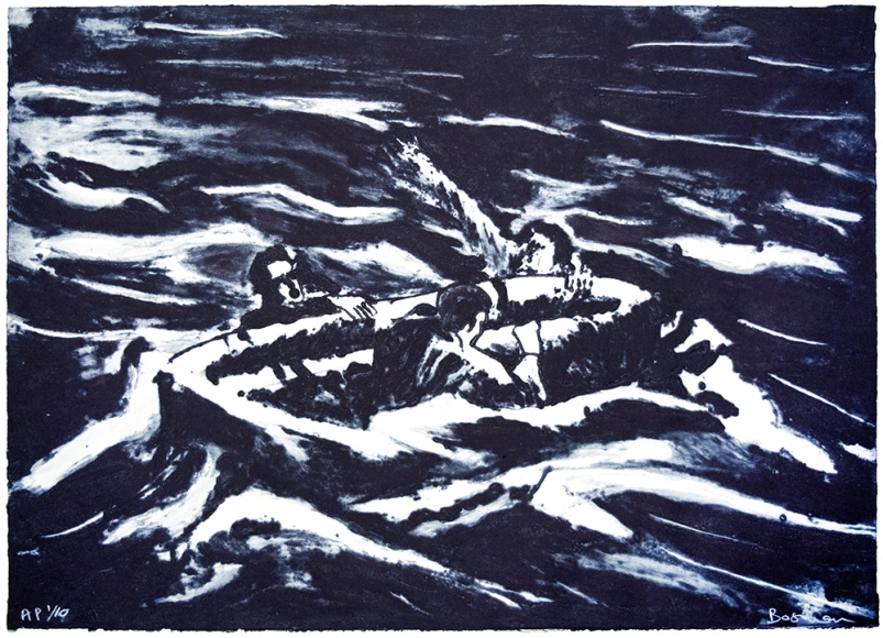 bosman life raft carborundum print