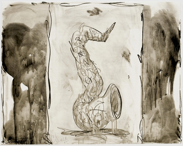 Soft Saxophone (Black & White), 1992 