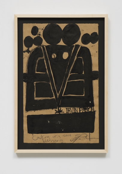 BRINTZ GALLERY, IRVIN PASCAL, Counting on a blessing, 2018, In on paper, 19 by 12 1/2 inches, Unique Art