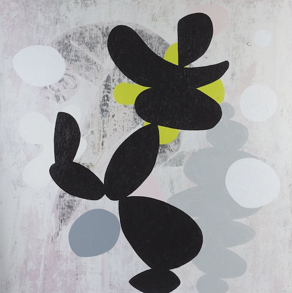 BRINTZ GALLERY, ENOC PEREZ, Shapes # 3, 2014, Oil on canvas, 72 by 72 inches, Unique Art