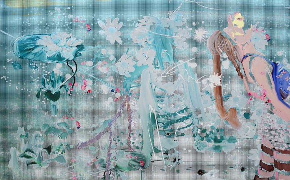 BRINTZ GALLERY_PETRA CORTRIGHT_FEMALE MUSCLE_Ford Body BUILDERS aDVISOR_hooked+on+a+feeling, 2020_59.75x95_Unique Art