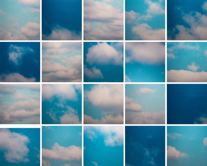 Miya Ando, Kumo (Cloud) Grid 6.19.16.16, 2019, Dye on aluminum, 64 x 80 inches