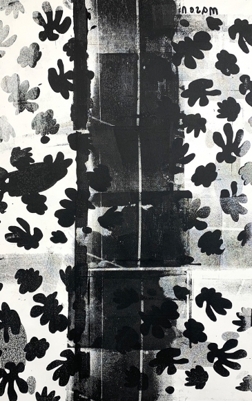 BRINTZ GALLERY_COREY MASON_Black 12200805, 2020_65.5x41.5_Unique Art