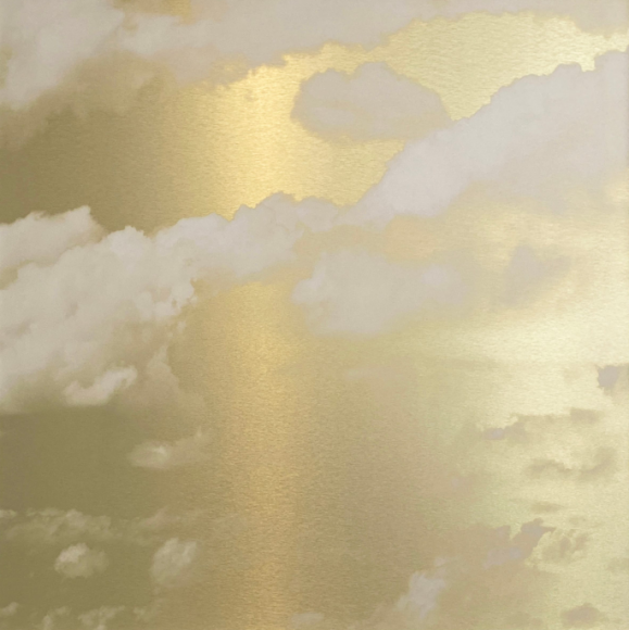 BRINTZ GALLERY_MIYA ANDO_Kumo (Cloud) Gold 5.19.4.4.1, 2019_48x48 inches_Unique Art