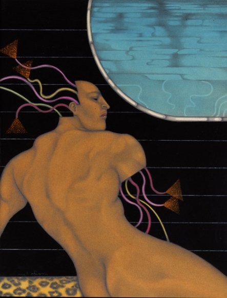 Drawing of man by Mel Odom