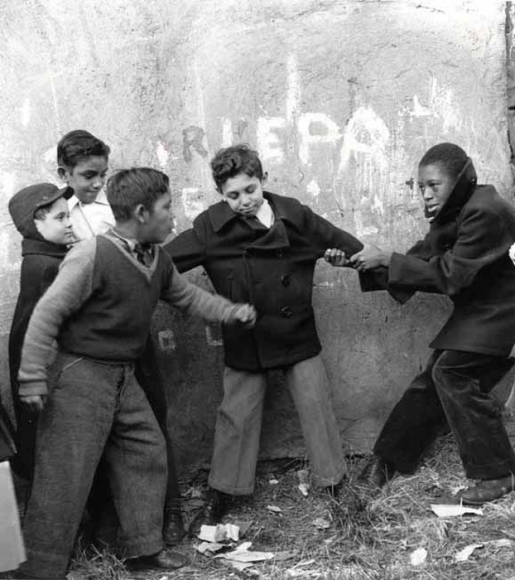 Five boys playing by Vivian Cherry