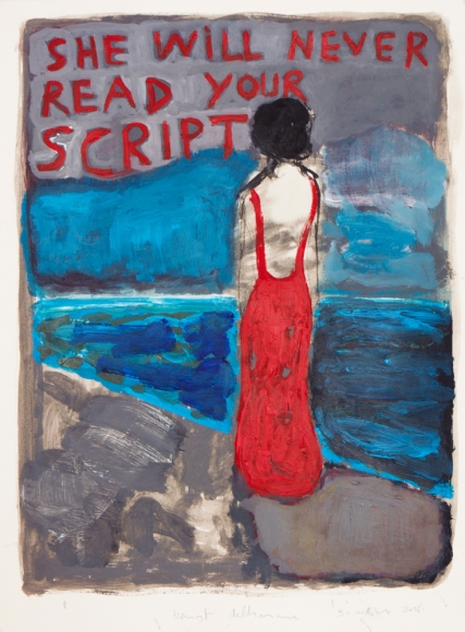 Painting of woman by Benoit Delhomme