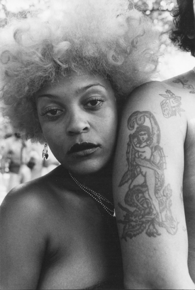 Woman with blonde hair by Arlene Gottfried