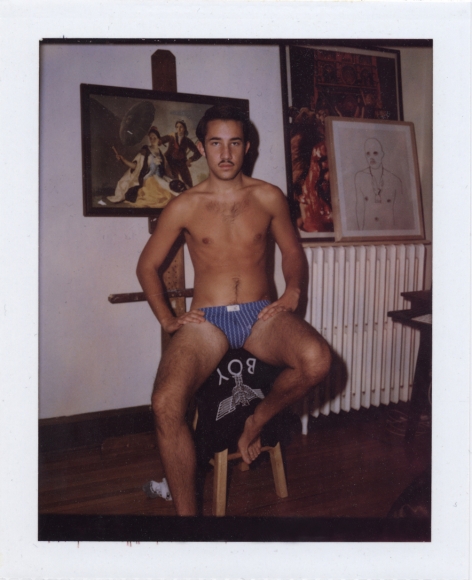 Man in blue underwear by Benjamin Fredrickson