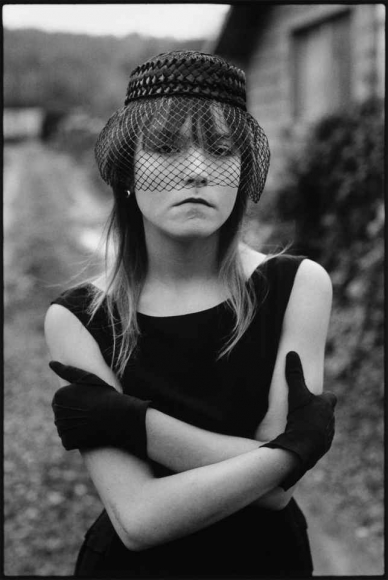 Girl in veil by Mary Ellen Mark