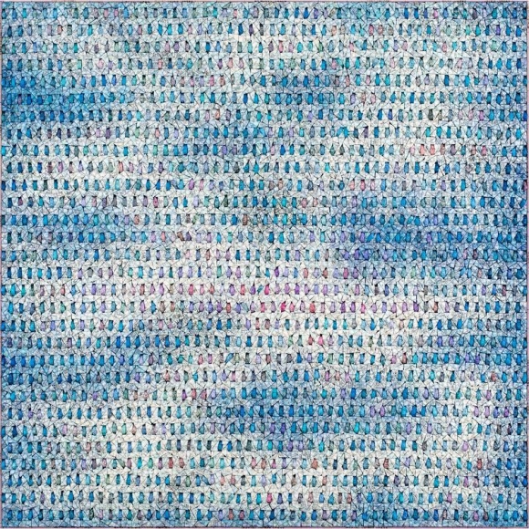 Kwang Young Chun. Aggregation17-FE015(Dream4), 2017. Mixed media with Korean mulberry paper, 151 x 151 cm. Courtesy of the artist & PKM Gallery.