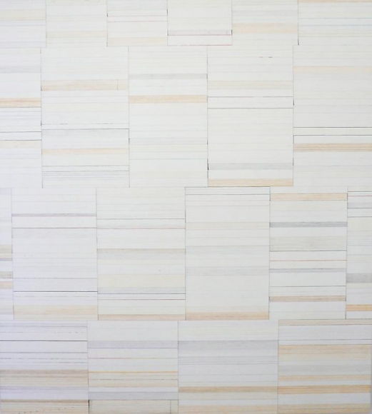 Jon Widman. Untitled, 2010. Flashe paint on linen, 168 x 152.4 cm. Courtesy of the artist & PKM Gallery.