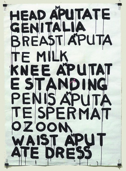 Cody Choi. Bad drawing, 1994. Ink on paper, 190.2 x 150 cm. Courtesy of the artist & PKM Gallery.