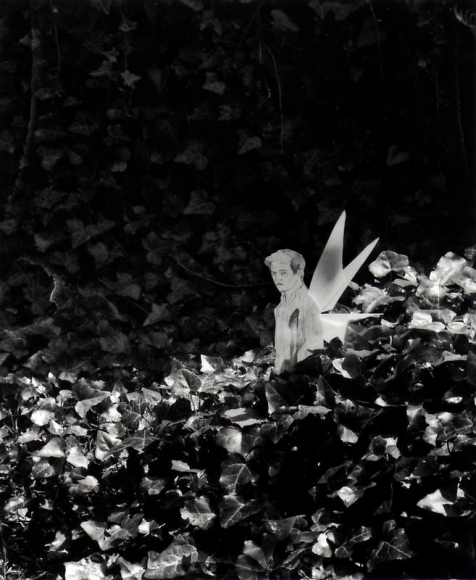 Hernan Bas. Untitled 3, from the series 'A bunch of fairies,' 2011. Gelatin silver print, 12 x 9.6 cm (image) 37 x 29.5 cm (framed). Courtesy of the artist & PKM Trinity Gallery.