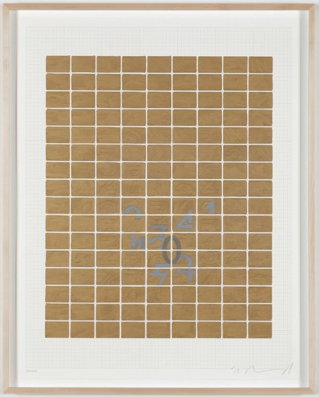 Darren Almond. Drawing I, 2018. Pigment ink and pencil on silk screened Arches somerset paper, 95.3 x 75 cm. Courtesy of the artist & PKM Gallery.
