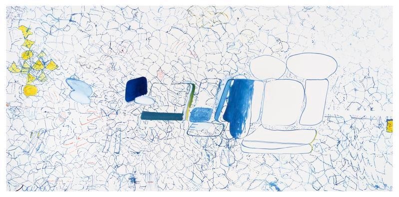 Bek Hyunjin. Untitled(Tmporal), 2019, 280 x 140 cm (Framed), Courtesy of the artist & PKM Gallery.