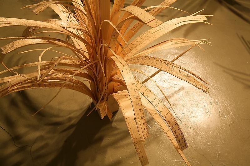 Bae Young-whan. Lovesick Weeds (detail), 2008. Drawing on wooden sculptures. Courtesy of the artist & PKM Gallery.