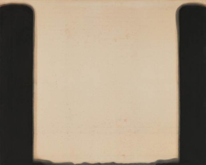 Yun Hyong-keun. Umber-Blue, 1978. Oil on cotton, 184 x 230.5 cm. Courtesy of Yun Seong-ryeol and P K M Gallery.