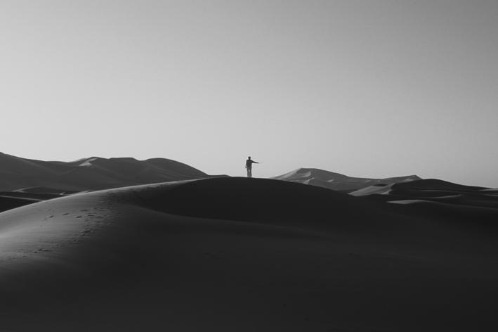 Katie Paterson. Inside this desert lies the tiniest grain of sand, 2010. Silver gelatin photograph, 120 x 80 cm. Courtesy of the artist & PKM Gallery.