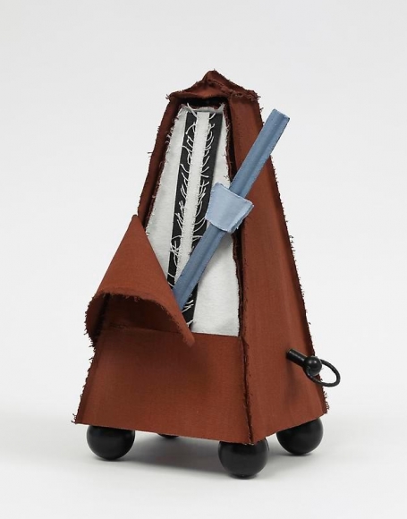 Claes Oldenburg and Coosje van Bruggen. Silent Metronome, 16 inch, Version Three, 2005. 40.6 x 21.6 x 25.4 cm. © 2005 Claes Oldenburg and Coosje van Bruggen. Photo courtesy Pace Gallery.