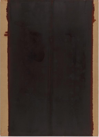 Yun Hyong-keun. Burnt Umber & Ultramarine, 1988. Oil on linen, 227.5 x 162 cm. Courtesy of Yun Seong-ryeol and PKM Gallery.