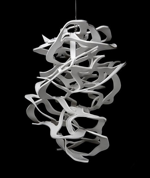 Lee Bul. Untitled (“white highway”), 2008. Hand-cut polyurethane, urethane paint, 108 x 90 x 117 cm. Courtesy of the artist & PKM Gallery.