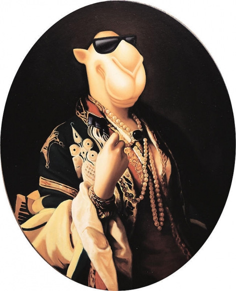 Zhou Tiehai. Katarzyna Branicka, 2008. Oil on canvas, 80 x 65 cm. Courtesy of the artist & PKM Gallery.