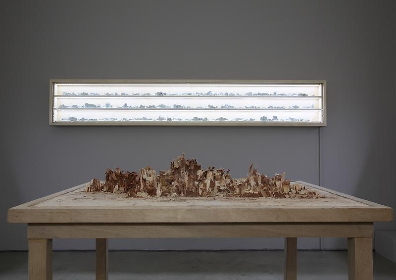 Bae Young-whan. (Table)Unrequited, 2010. Hand-planed wood, wood glue, 107.5 x 87 x 85.5 cm. 