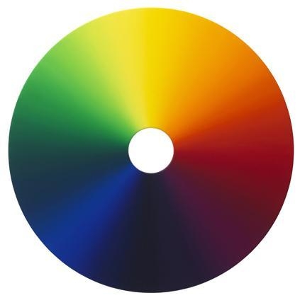 Olafur Eliasson. Emergent fade - color experiment no.48, 2012. Oil on canvas, 125 diameter. Courtesy of the artist & PKM Trinity Gallery. © 2012 Olafur Eliasson.
