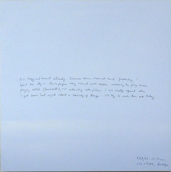 Byron Kim. Sunday Painting 5/28/06, 2006. Acrylic and gouache on canvas and panel, 35.5 x 35.5 cm. Courtesy of the artist & PKM Gallery.