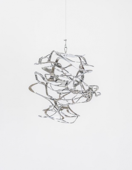 Lee Bul. Untitled, 2016. Welded laser-cut stainless steel, 80 x 75 x 70 cm. Courtesy of the artist and PKM Gallery.