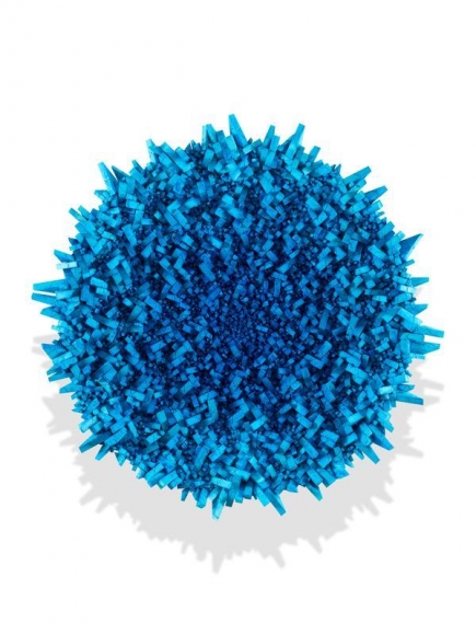 Kwang Young Chun. Aggregation17-MA021(Star4), 2017. Mixed media with Korean mulberry paper, 160cm diameter. Courtesy of the artist & PKM Gallery.