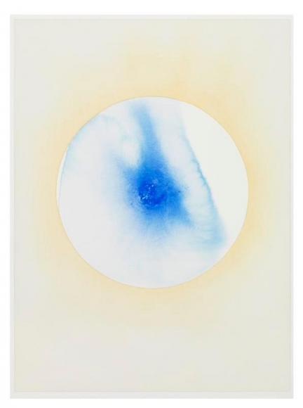 Olafur Eliasson. Your fading glacier (rising), 2017. Watercolour and pencil on paper, 74 x 55 x 6 cm. Courtesy of the Artist & PKM Gallery.