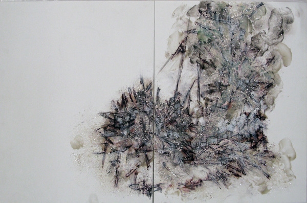 Lee Bul. Untitled, 2009. Acrylic paint on board, 35 x 54cm.